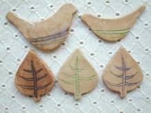 森の仲良し　ブローチ